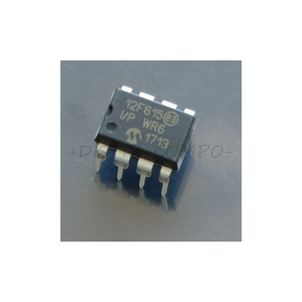 PIC12F615-I/P MCU 8 bits Flash 20MHz DIP-8 Microchip RoHS