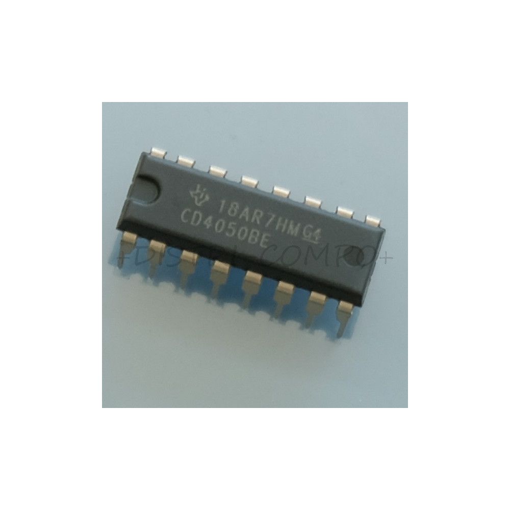 4050 - CD4050BE CMOS Hex Non-Inverting Buffer/Converter DIP-16 Texas RoHS