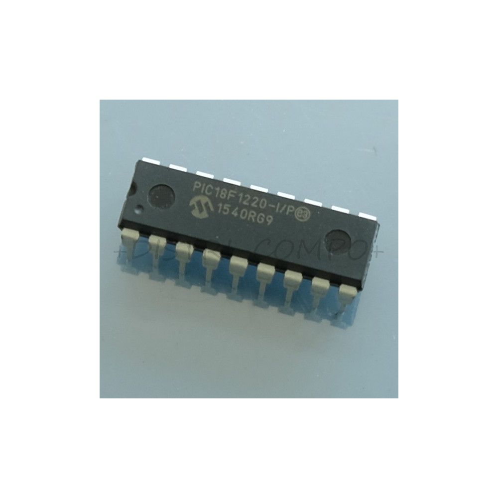 PIC18F1220-I/P MCU 8bits 4KB Flash 5V DIP-18 Microchip
