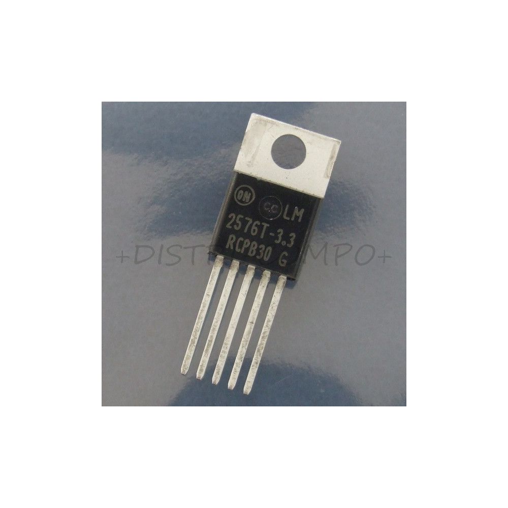 LM2576T-3.3G Buck Regulator, Switching, 3.0 A, 3.3V TO-220-5 ONS RoHS