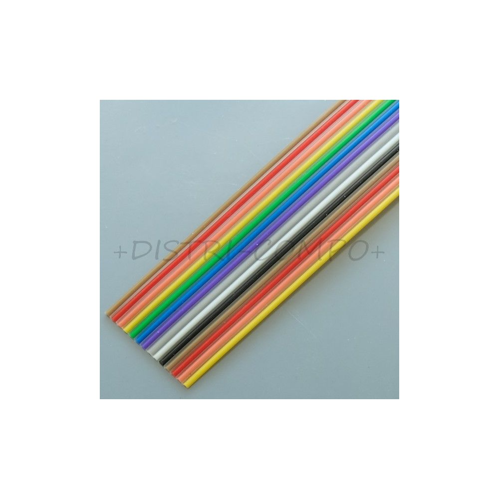 Nappe AWG28 16 points couleur 1.27mm vendu au mètre