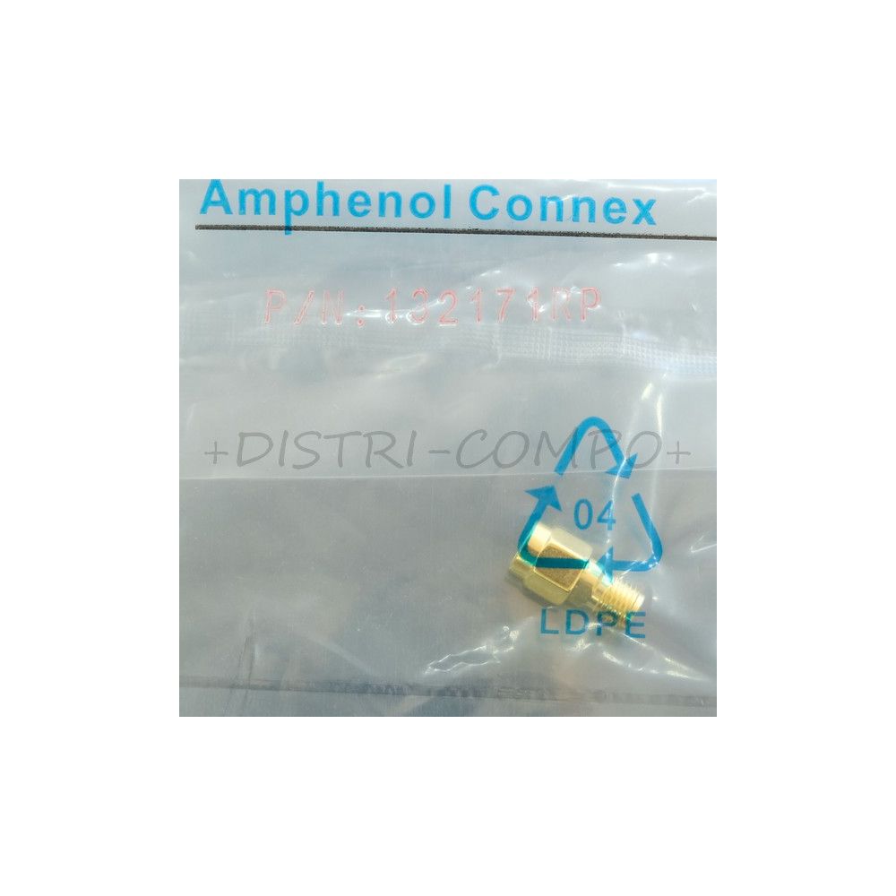 Adaptateur SMA mâle vers SMA RP femelle 50Ohm 132171RP Amphenol