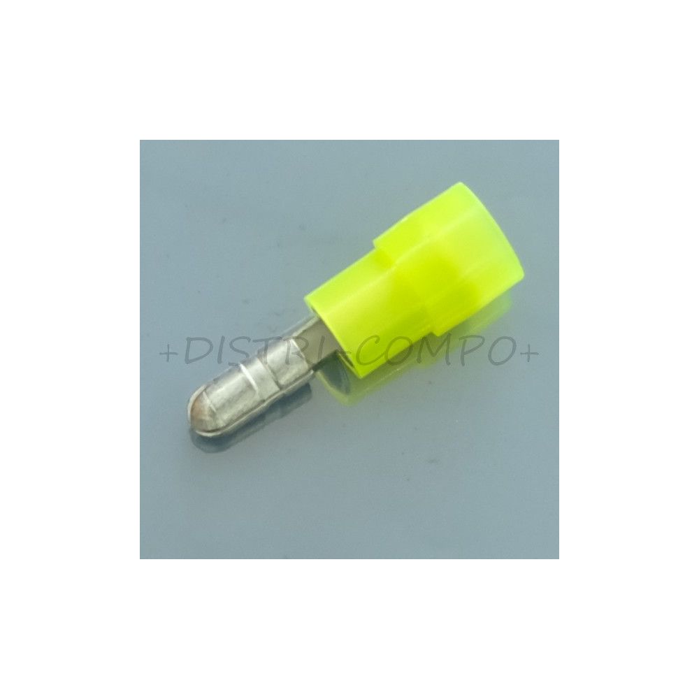 Cosse male polyamide diametre 4mm 4 - 6mm² jaune RND Connect