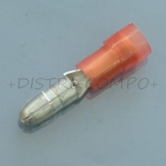 Cosse male polyamide diametre 4mm 0.5 - 1.5mm² rouge RND Connect