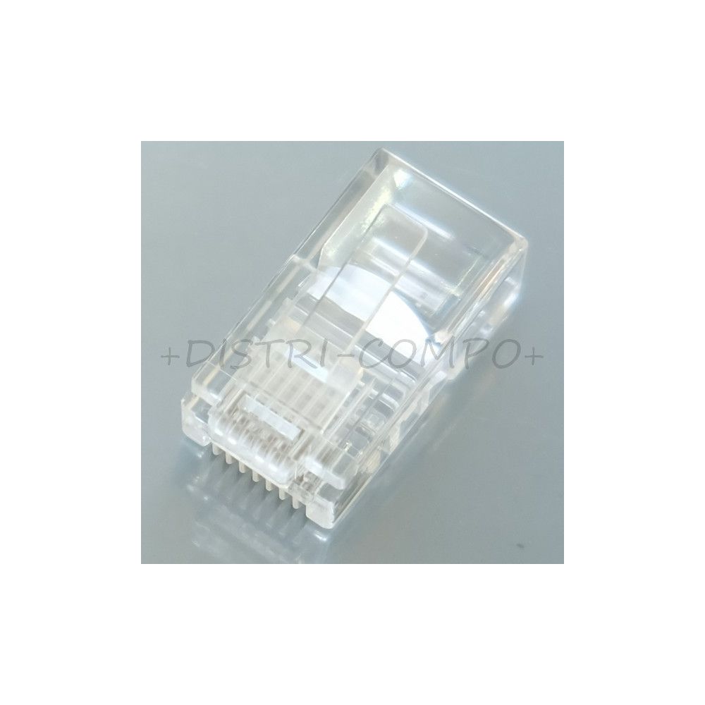 Connecteur modular RJ45 8P8C CAT5E non-blinde câble rond Logilink MP0002