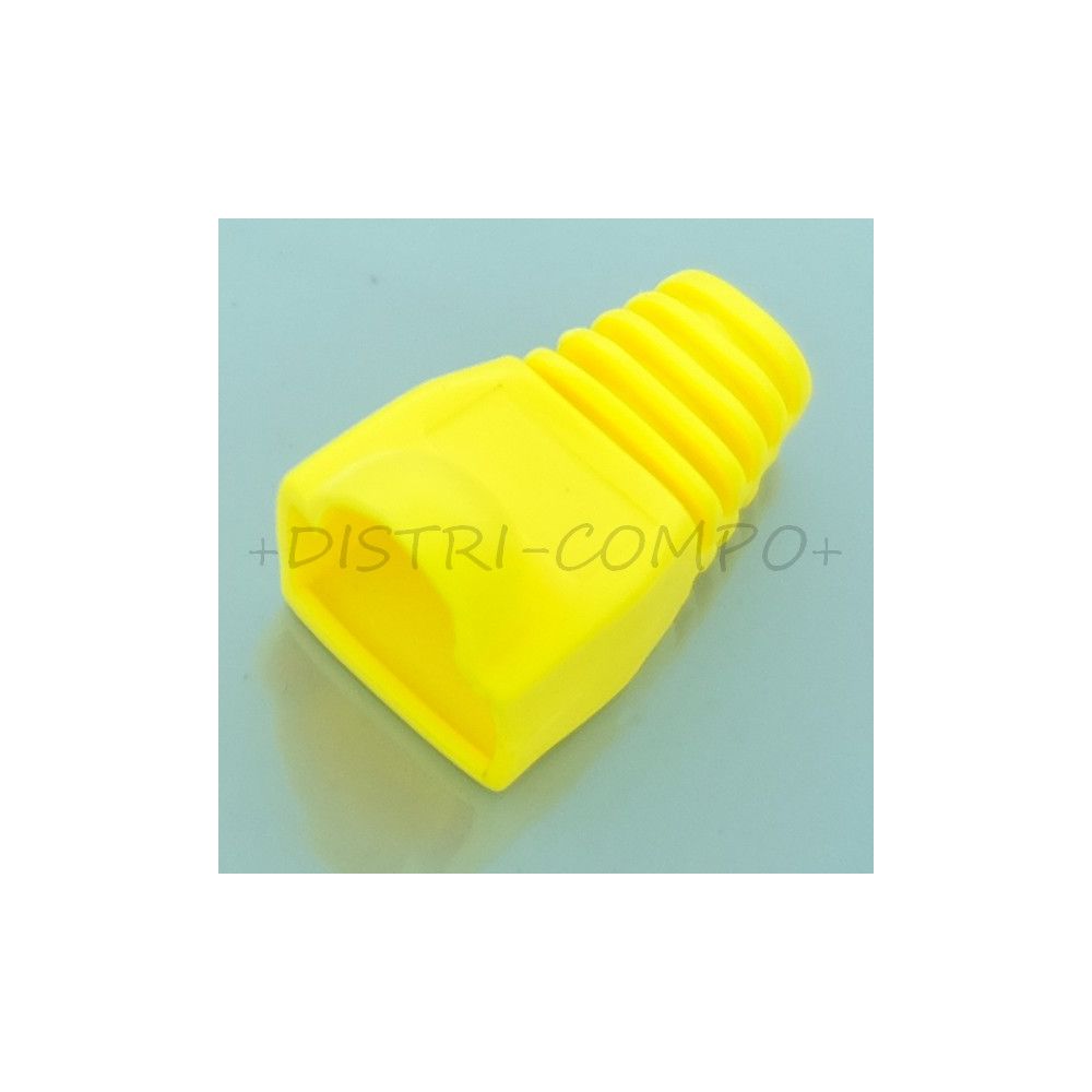 Manchon pour connecteur RJ45 8P8C plastique jaune MP0009 Logilink