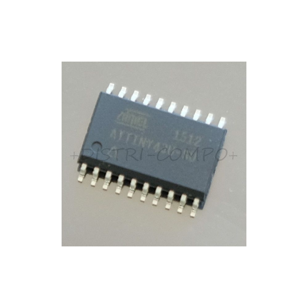 ATTINY43U-SU MCU 8-bit AVR RISC 4KB Flash SOIC-20 Micorchip RoHS