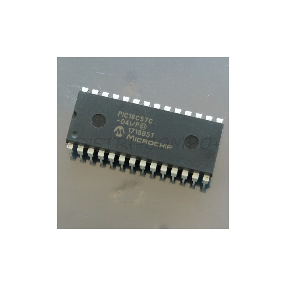 PIC16C57C-04I/P Microcontroleur Microchip DIP-28 RoHS