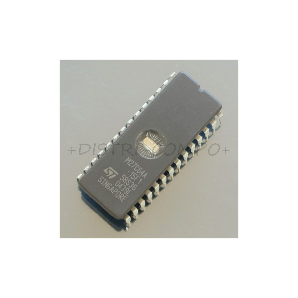 M27C64A-15F1 64Kbit (8Kbx8) 5V 150ns DIP-28 EPROM STM