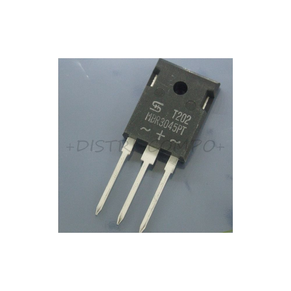 MBR3045PT Diode Schottky 45V 2x15A TO-247AD Taiwan RoHS
