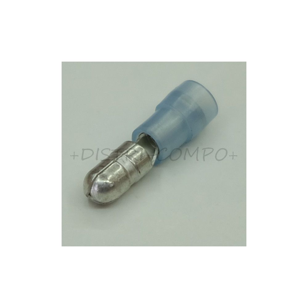 Cosse mâle cylindrique diametre 4mm 1.5 - 2.5mm² bleu RND Connect