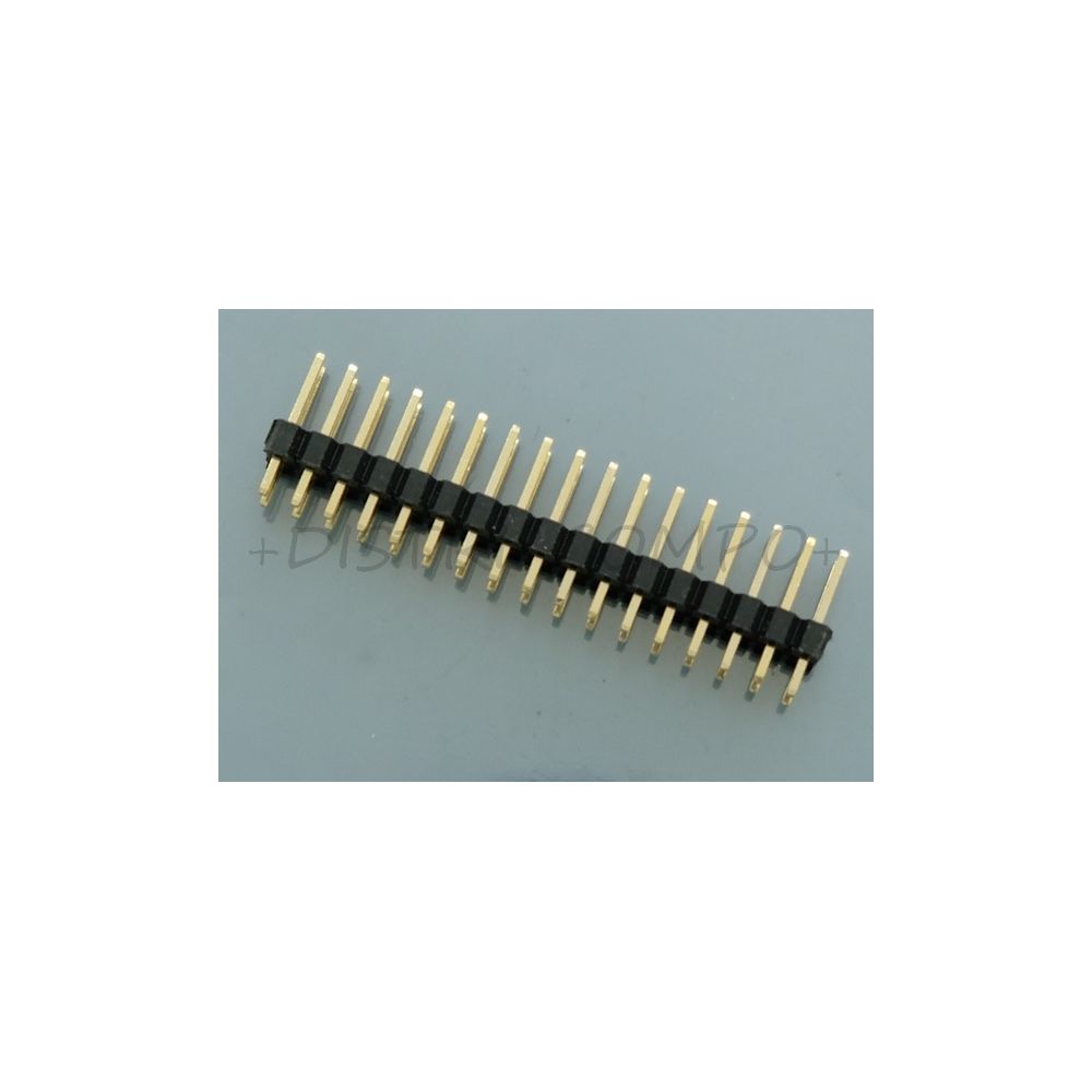 Barrette 2x17 points sécable droite 2.54mm