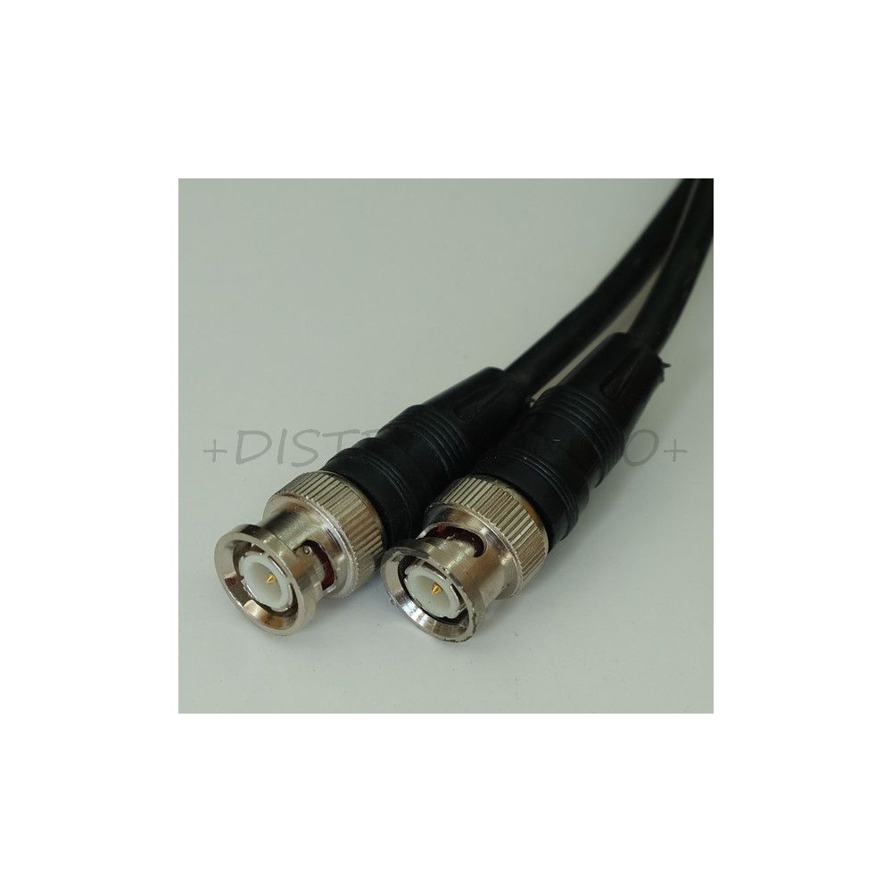 Cordon BNC male vers BNC male RG59 75ohms longueur 10m