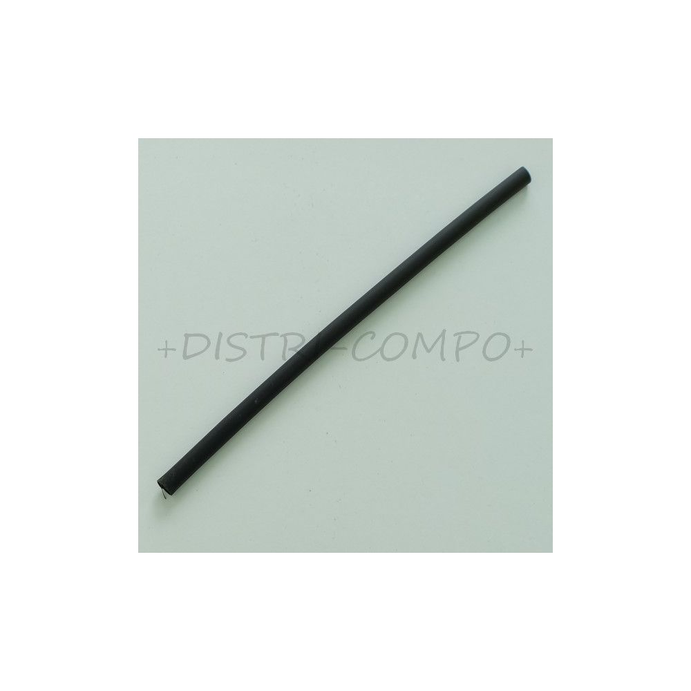 Gaine thermorétractable 6.4mm noire 2:1 polyoléfine 10cm