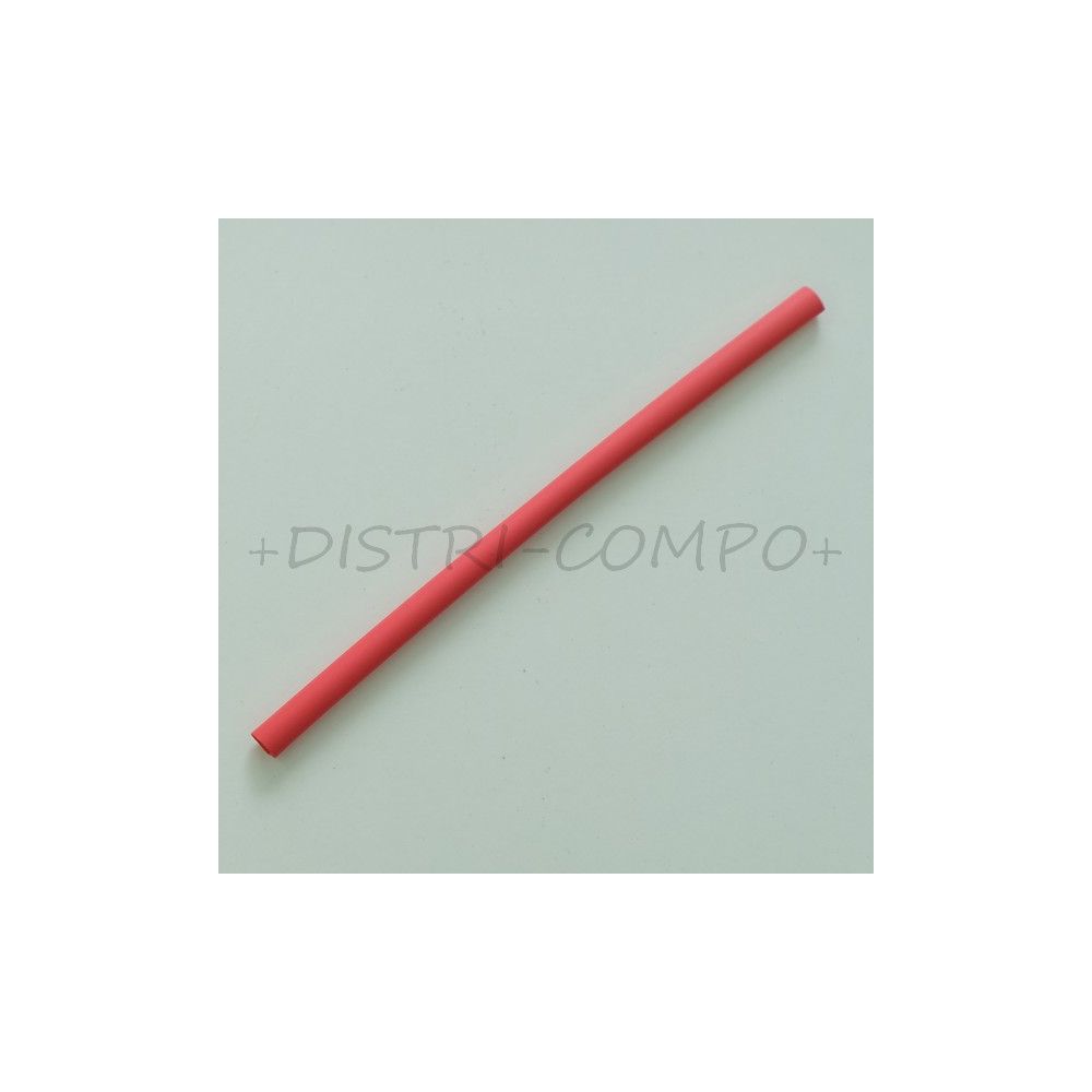 Gaine thermorétractable 3.2mm rouge 2:1 polyoléfine 10cm