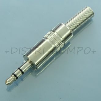 Fiche Jack 3.5mm stereo male metal a souder RND Connect