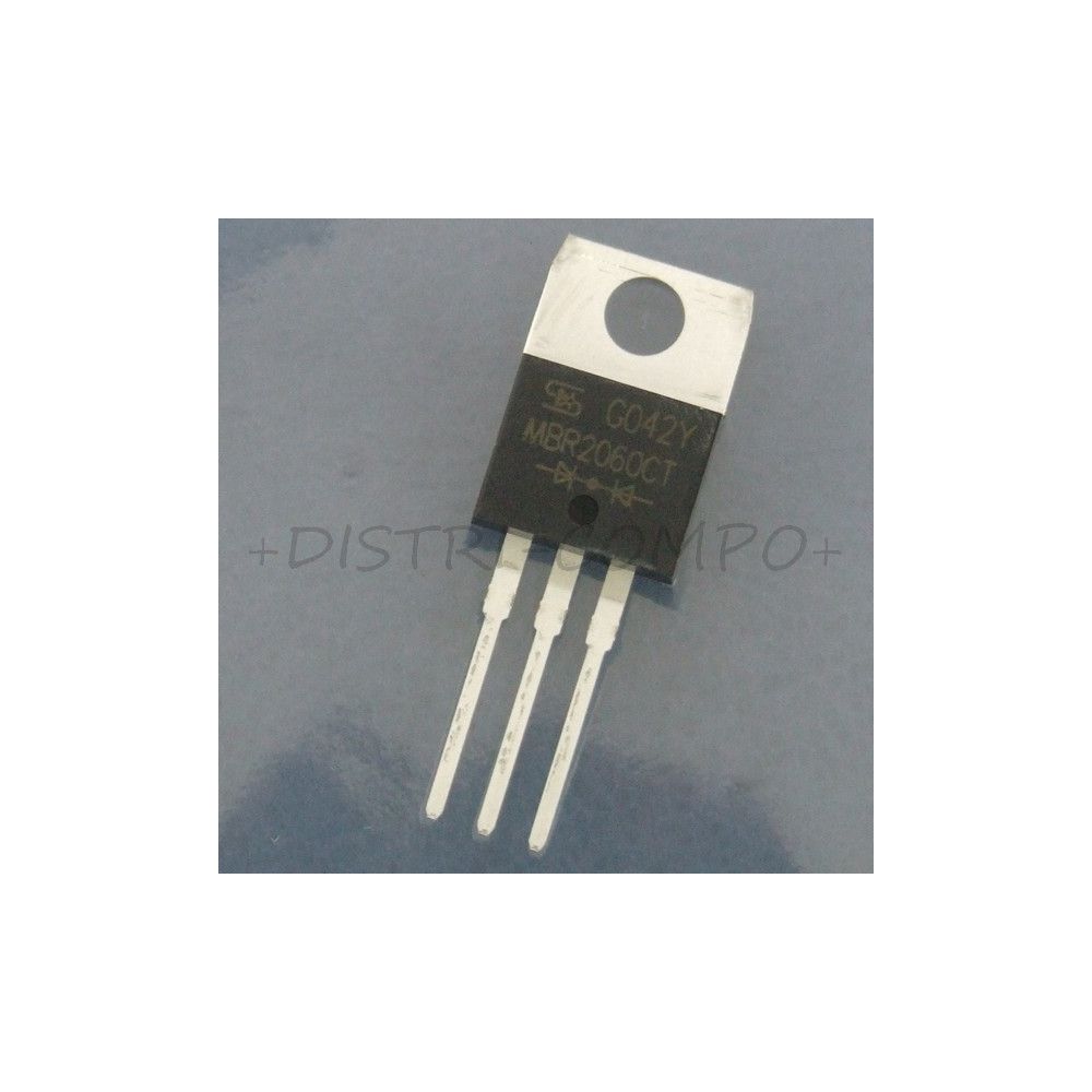 MBR2060CT Diode Schottky 60V 2x10A TO-220AB Taiwan