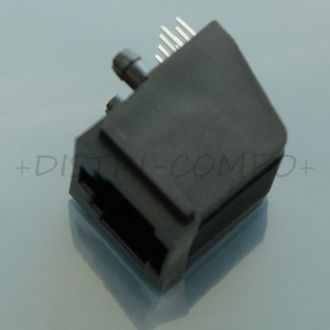 Connecteur modular RJ45 8/8 plastique pour C.I.