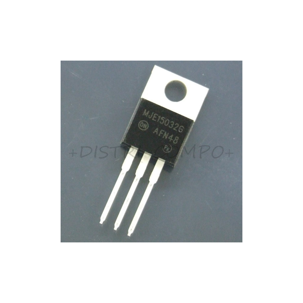 MJE15032G Transistor simple bipolaire NPN 250V 8A 50W TO-220 ONS RoHS