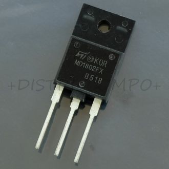 MD1802FX Transistor BJT NPN 1500V 10A ISOWATT218FX STM RoHS