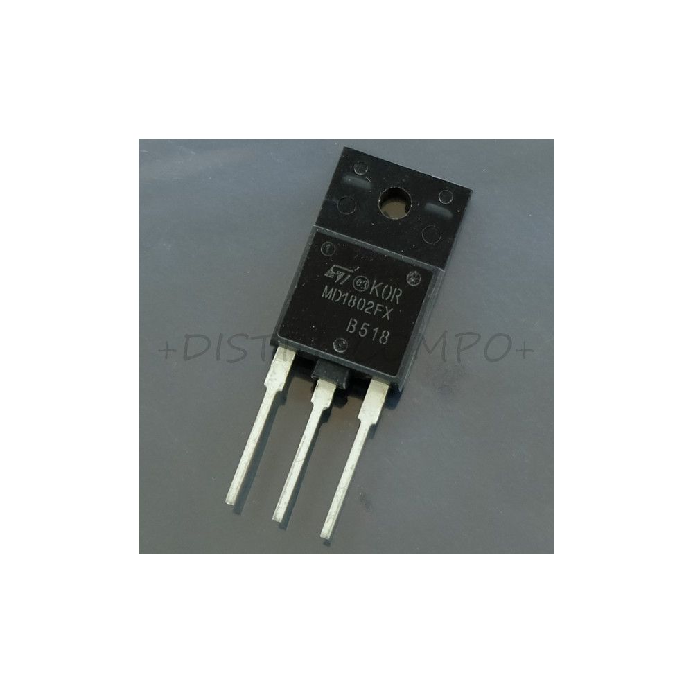 MD1802FX Transistor BJT NPN 1500V 10A ISOWATT218FX STM RoHS