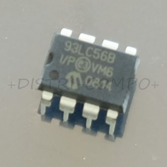 93LC56B-I/P Eeprom Microwire 2Kbit 128x16b 3MHz DIP-8 Microchip RoHS
