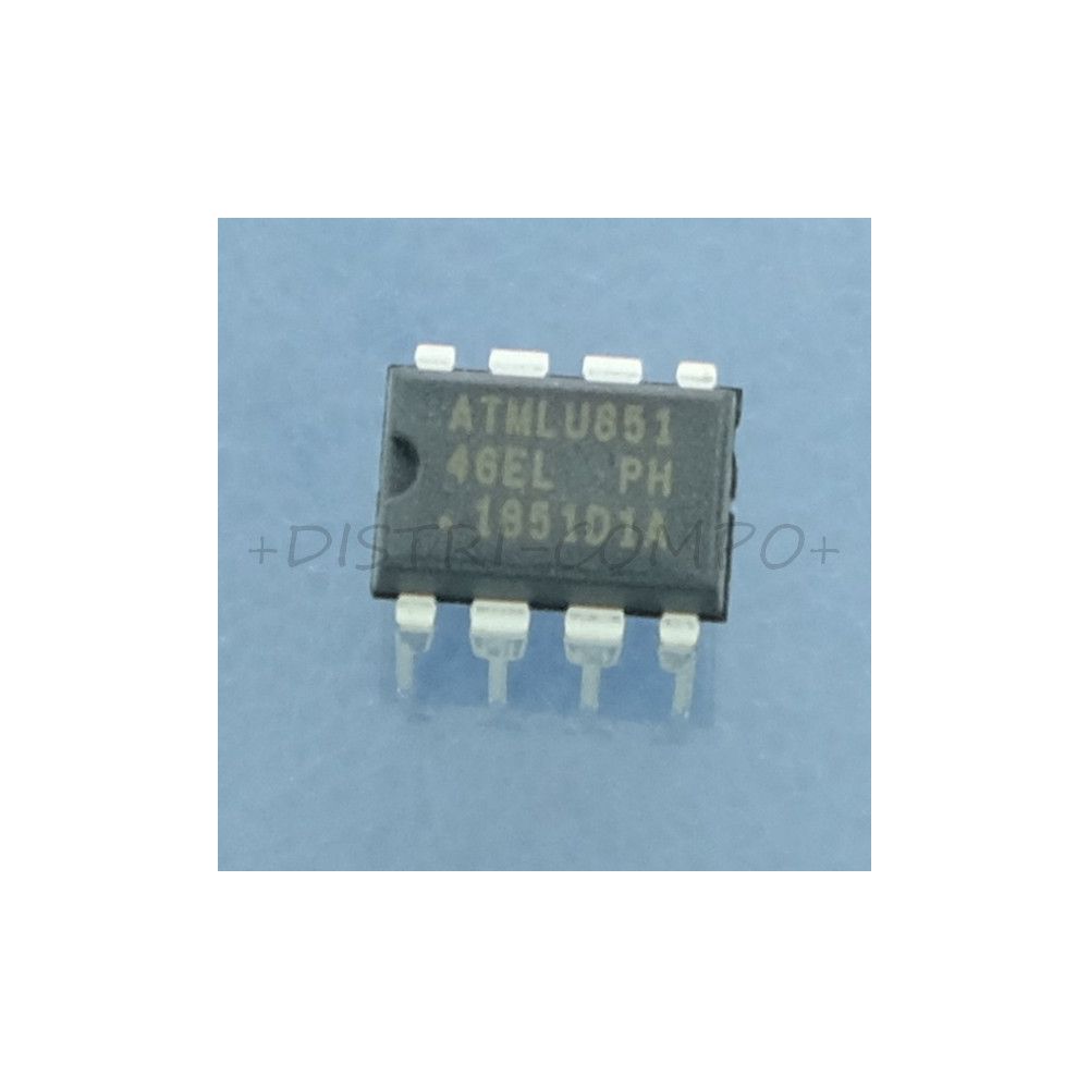 AT93C46E-PU Eeprom 1Kbit 64x16 bits série 3 fil 2MHz DIP-8 Microchip RoHS