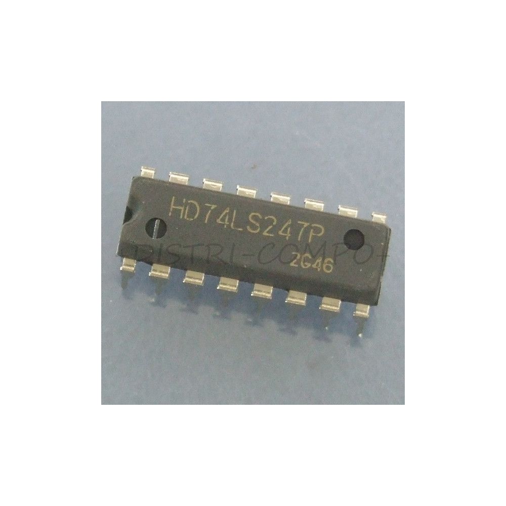 HD74LS247P-E - 74LS247 Decodeur BCD 7 segments DIP-16 Renesas