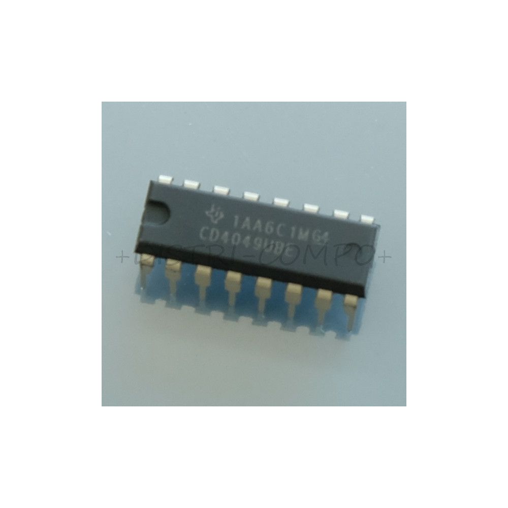 CD4049UBE CMOS 6-ch, 3-V to 18-V inverters DIP-16 Texas RoHS