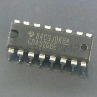 4520 - CD4520BE CMOS Dual binary up counter DIP-16 Texas Rohs