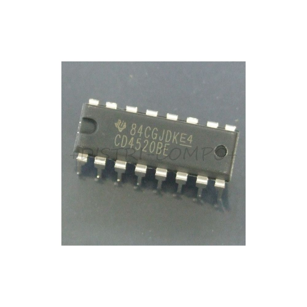 4520 - CD4520BE CMOS Dual binary up counter DIP-16 Texas Rohs