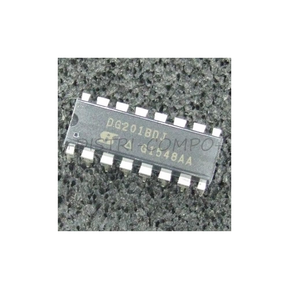 DG201BDJ Improved Quad CMOS Analog Switches DIP-16 Vishay RoHS