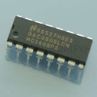 DAC0808LCN Convertisseur numerique vers analog. DIP-16 National Rohs