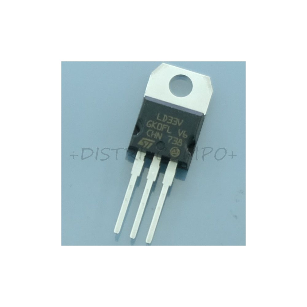 LD1117V33C Regulateur LDO 3.3V 80mA TO-220 STM RoHS