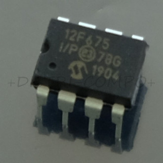 PIC12F675-I/P MCU 8 bits 1.75KB DIP-8 Microchip RoHS