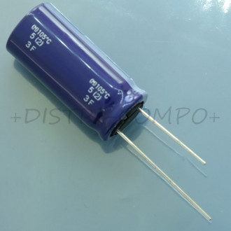 Condensateur 22µF 50V D5xL11.5mm pas2 105° LXZ Chemi-Con