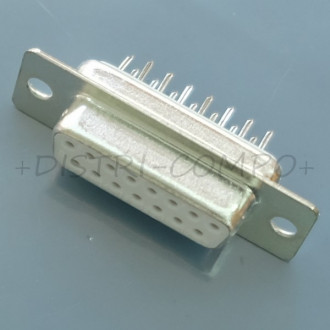 Connecteur D-SUB 15 broches femelle circuit imprimé
