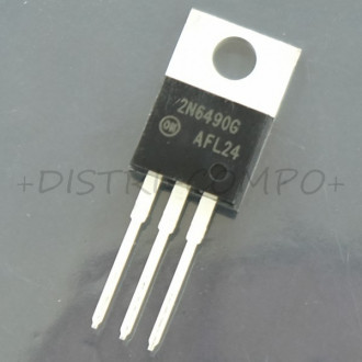 2N6490G Transistor BJT PNP 60V 15A 1800mW TO-220 ONS RoHS