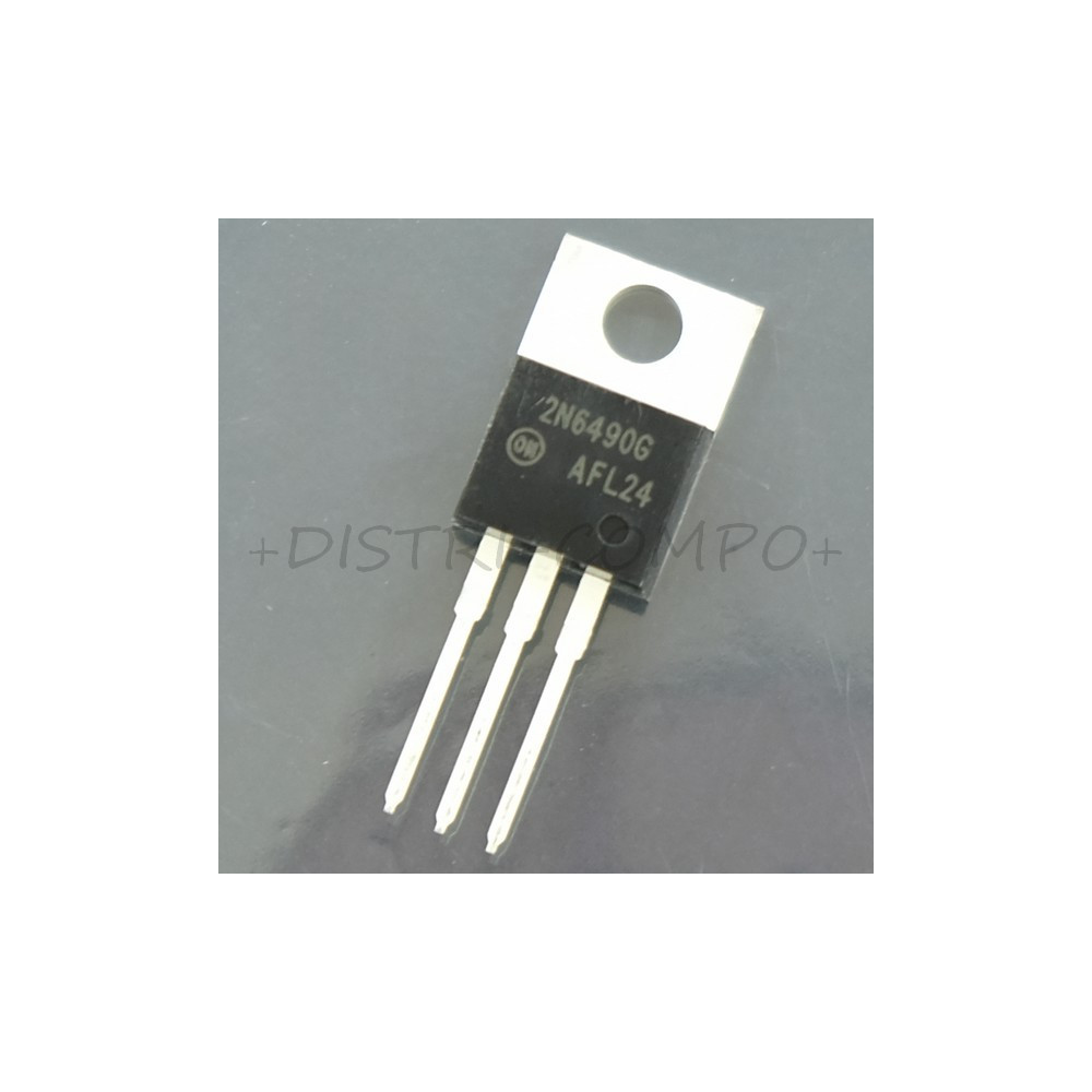 2N6490G Transistor BJT PNP 60V 15A 1800mW TO-220 ONS RoHS