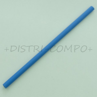 Gaine thermorétractable 1.6mm bleu 2:1 polyoléfine 10cm