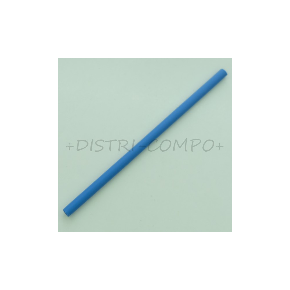 Gaine thermorétractable 4.8mm bleu 2:1 polyoléfine 10cm