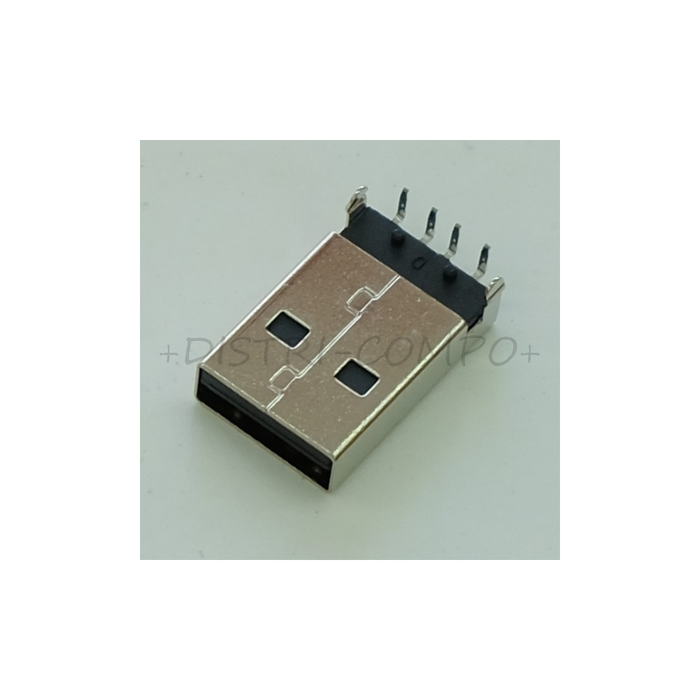 Embase USB Type A male pour circuit imprime Lumberg 2410-08