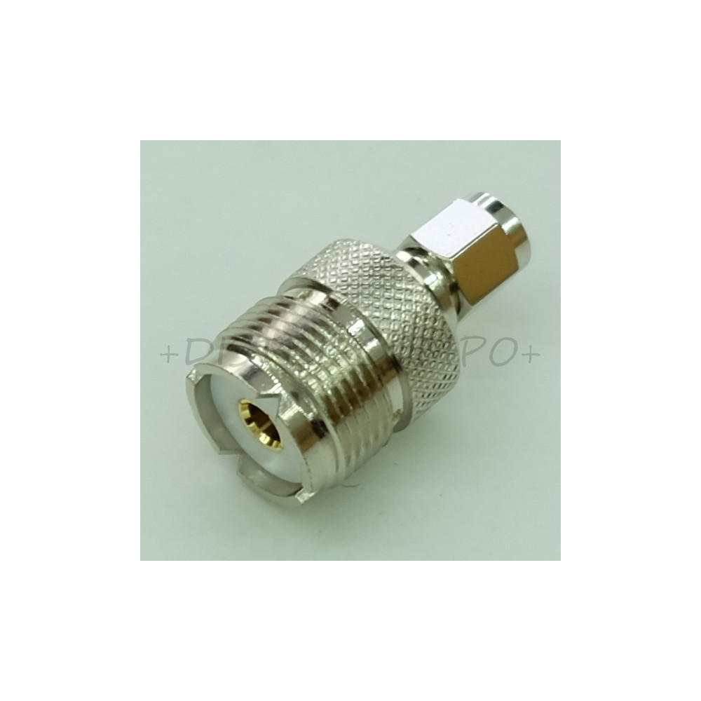 Adaptateur SMA mâle vers UHF femelle