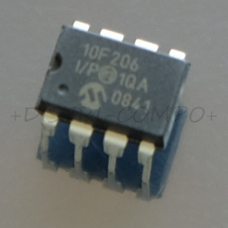 PIC10F206-I/P Microcontrolleur DIP-8 Microchip