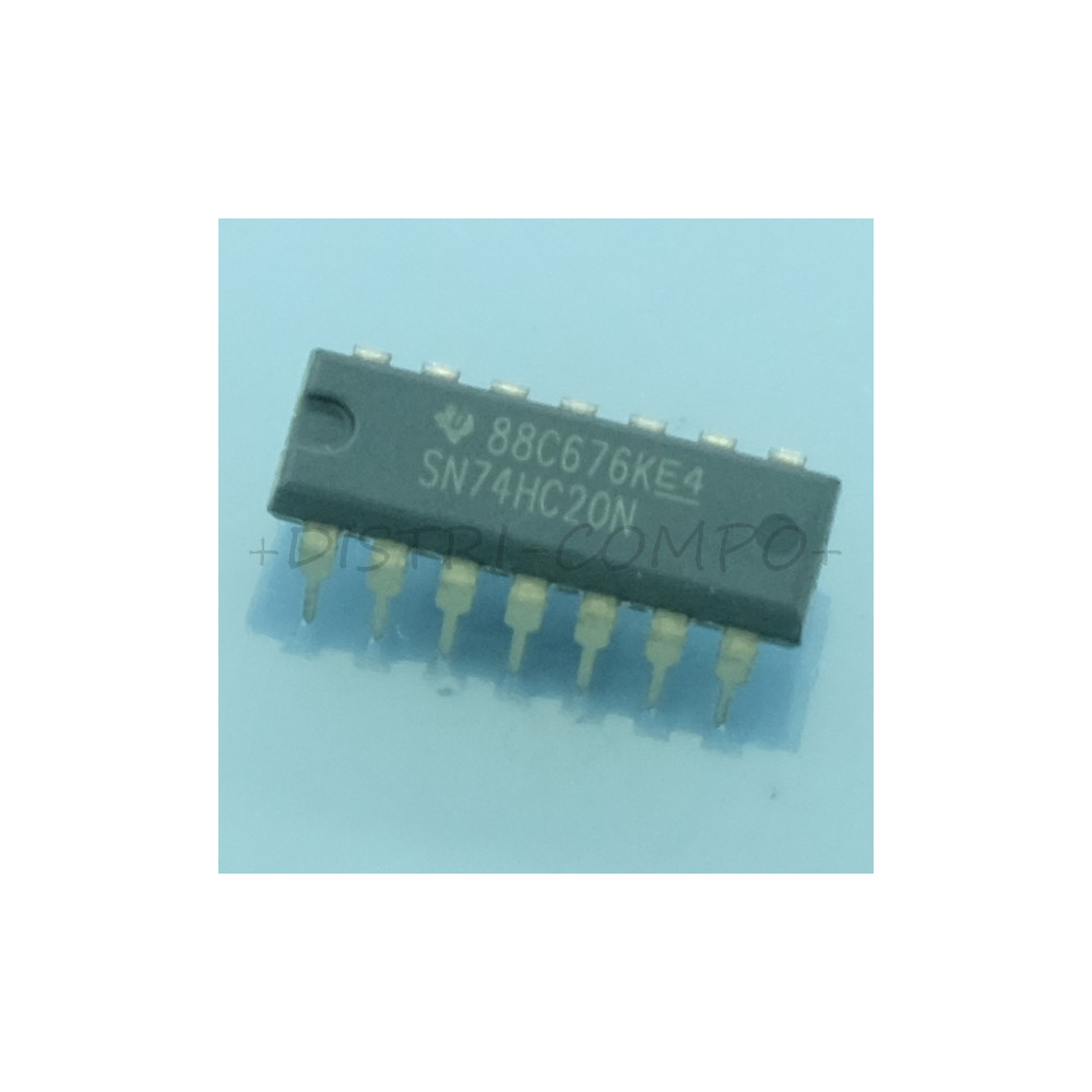 74HC20 - SN74HC20N Dual 4-Input Positive-NAND Gates DIP-14 Texas RoHS