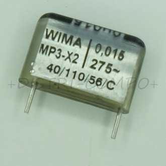 Condensateur MP3-X2 15nF 275V PMC15 Wima