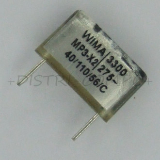Condensateur MP3-X2 3.3nF 275V PMC10 Wima