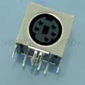 Embase mini-DIN 5 broches femelle blindée circuit imprimé