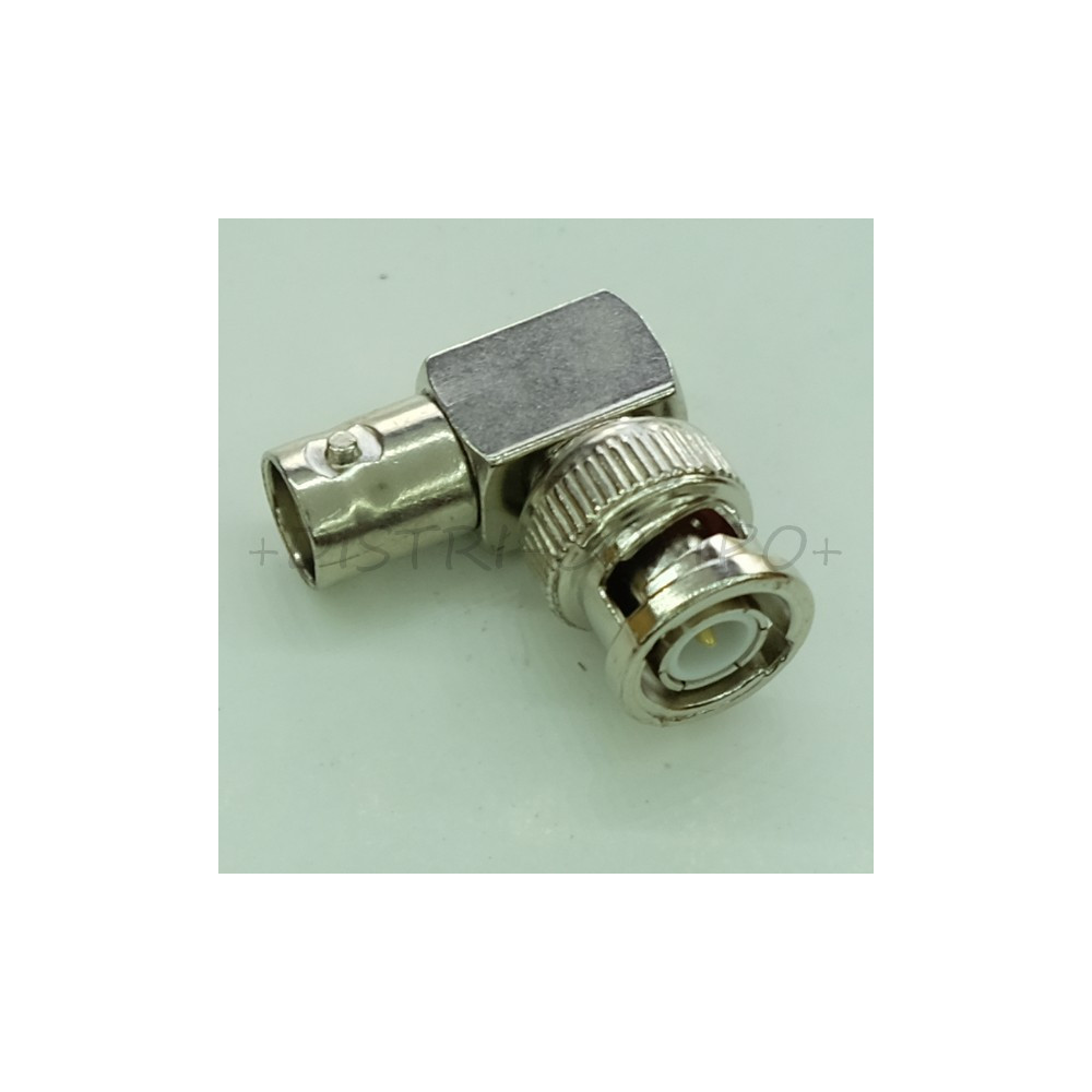 Adaptateur coude BNC femelle vers BNC male