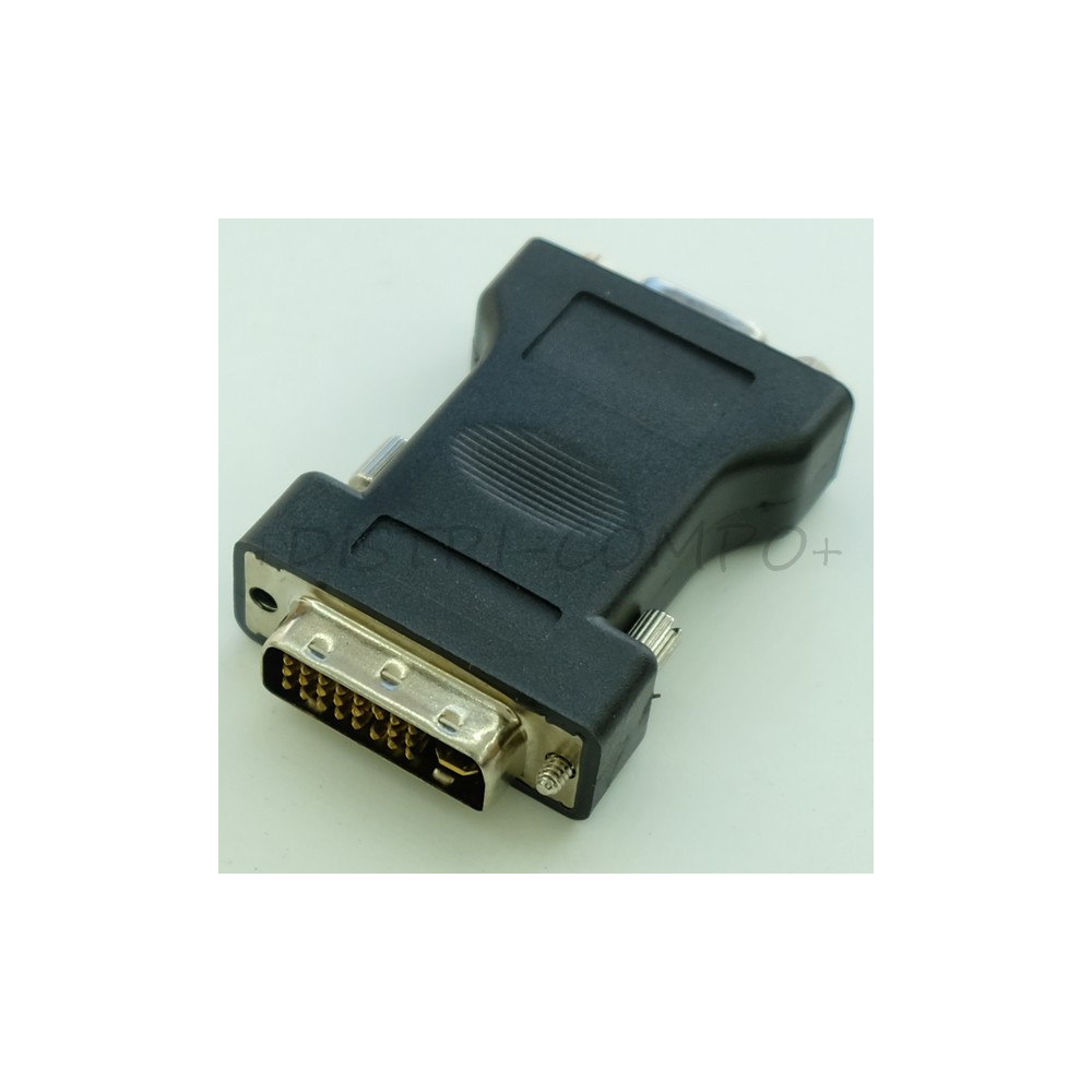 Adaptateur DVI-I male (24+5) vers VGA femelle